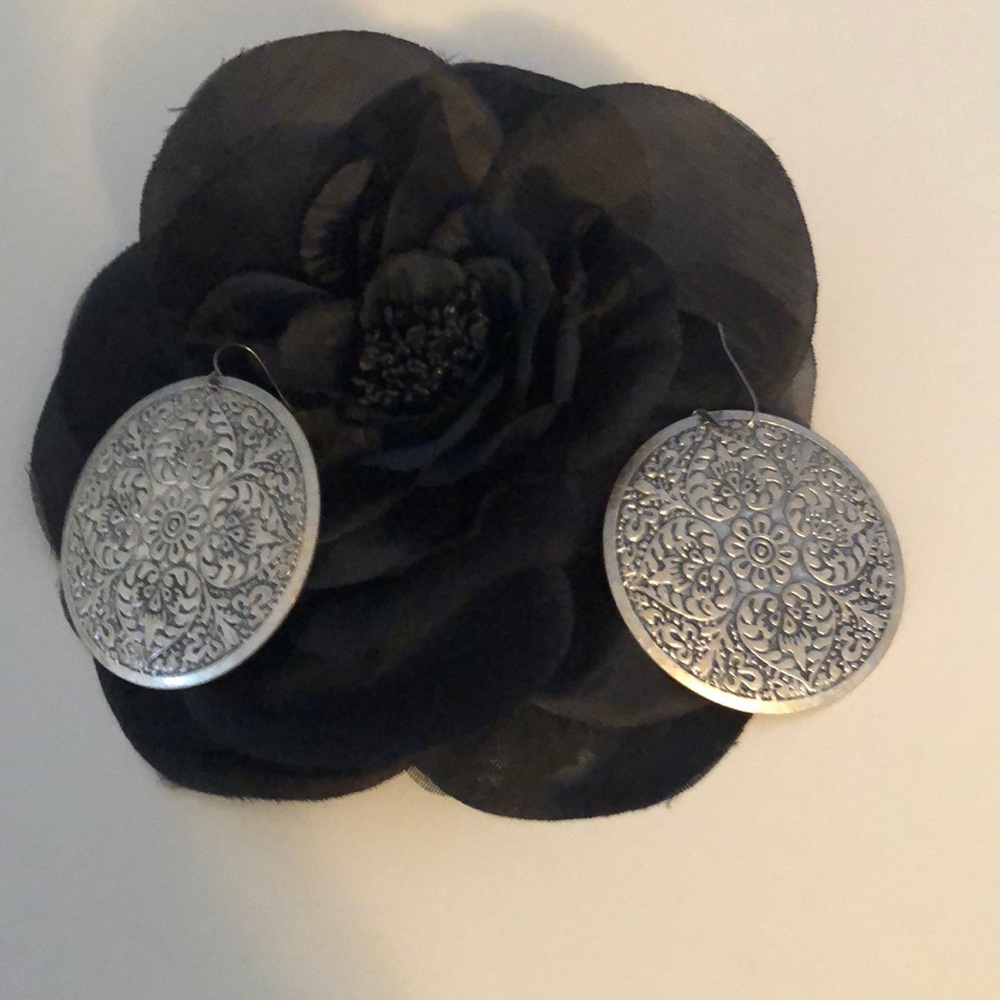 COPY - Silver large earrings